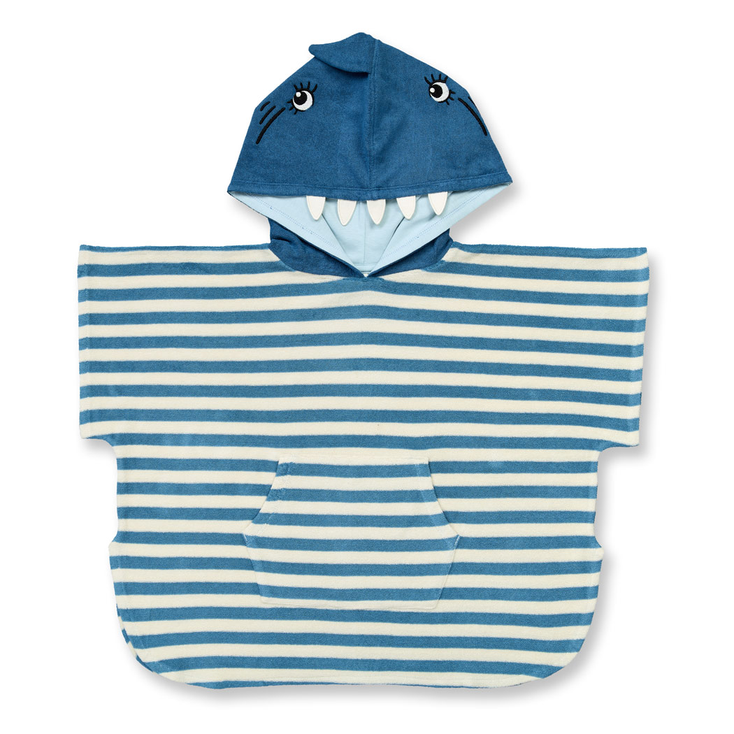 Poncho mit Hai-Motiv, Modell ALVI