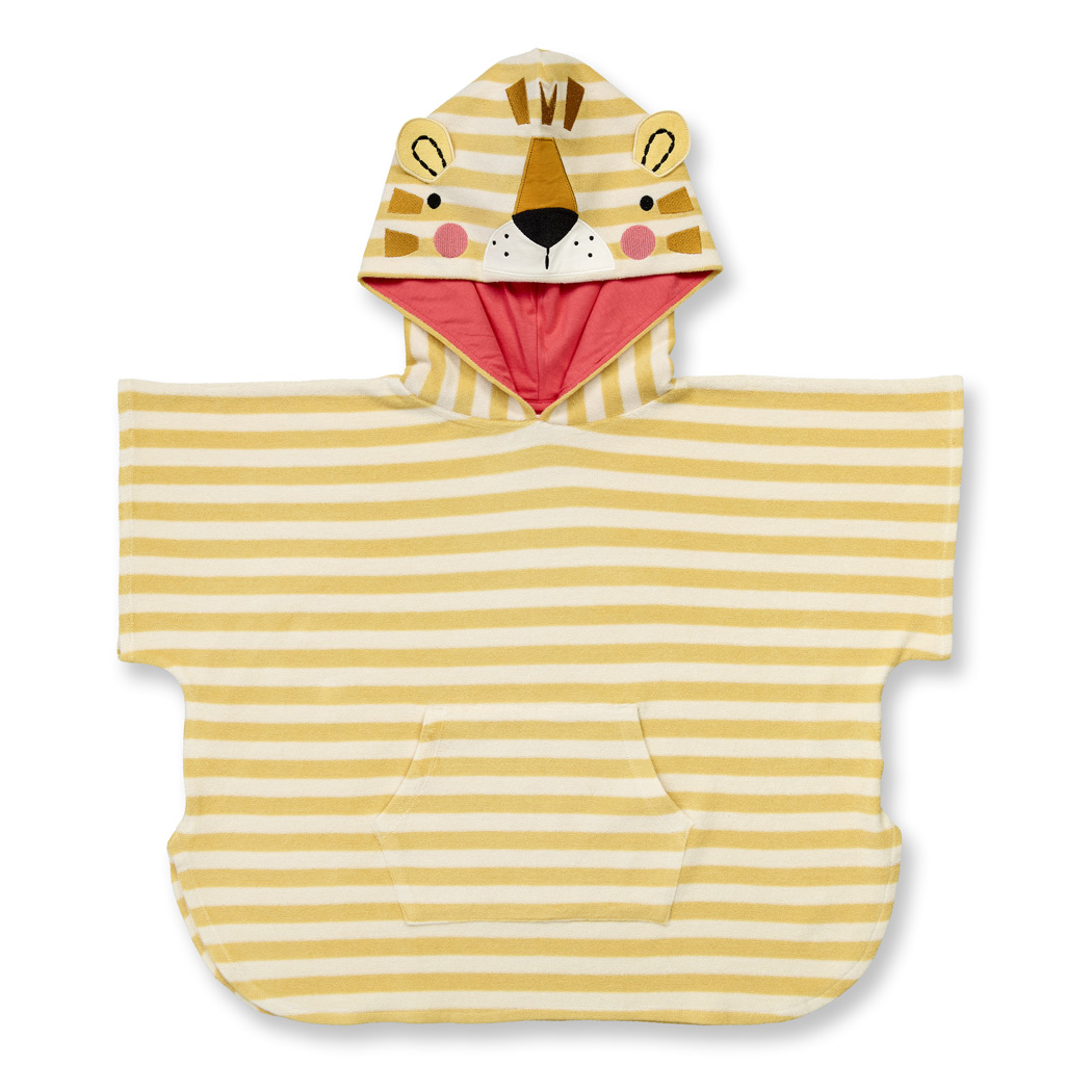 Poncho mit Tiger-Motiv, Modell ALVI