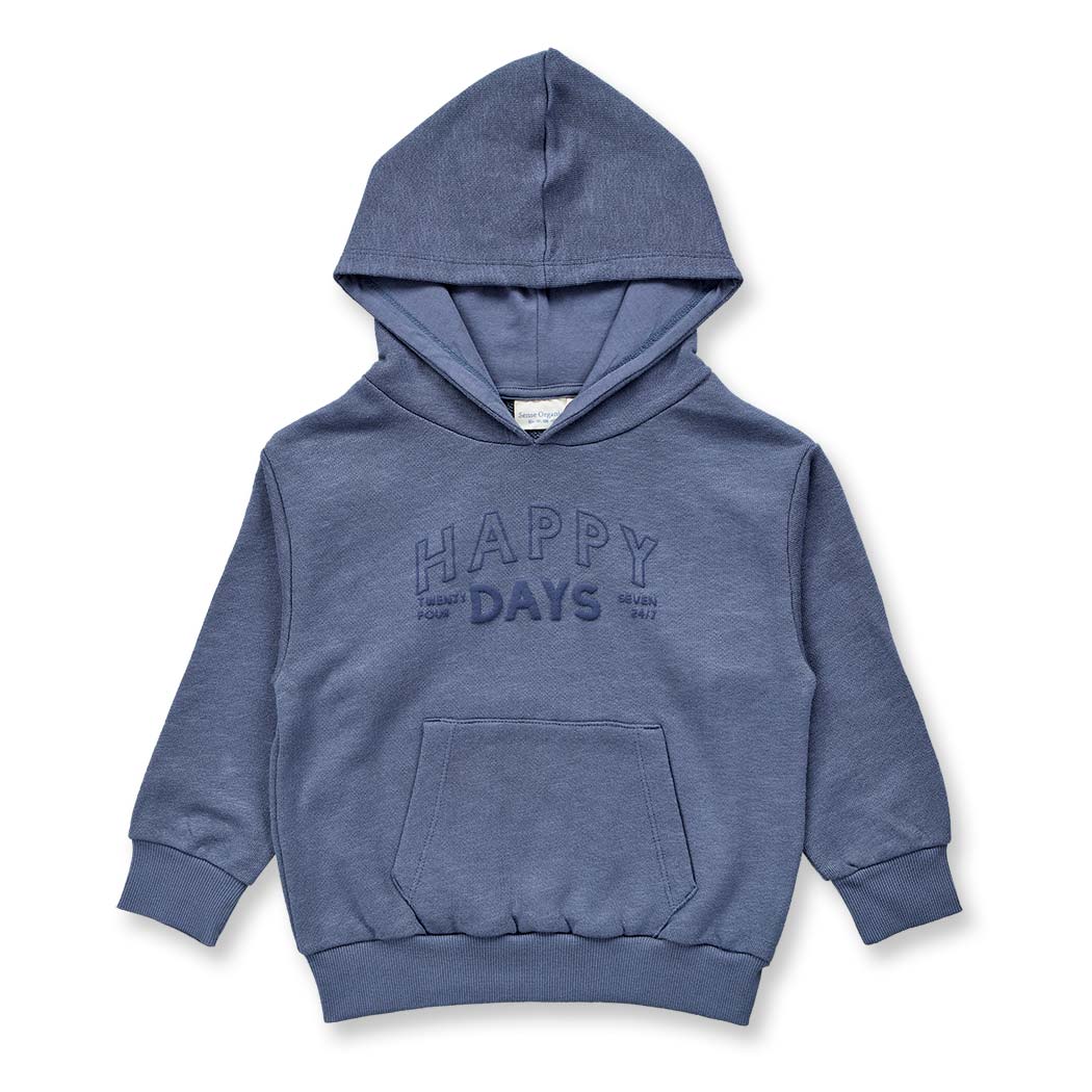 Kapuzenpullover in blaugrau, Modell MANOU