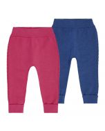 Baby knitted leggings PABLO, Colour: blue and pink 