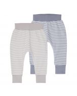 Baby Pant Striped, Yoy, Available in blue and white striped or taupe and white striped
