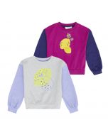 Badia Girls Sweatshirt Lemon both