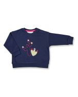 Baby sweatshirt / PALOMA / navy + cactus / front part