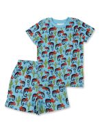 Kinder Kurzer Pyjama / KAFKA RETRO / Chamäleon Druck / komplett