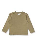 Kinder Langarmshirt / Modell LUKE / Olivgrün / Vorderansicht