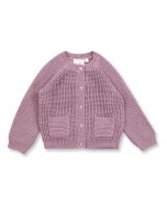 Baby Strickjacke / Modell TULIA / Mauve / Vorderansicht