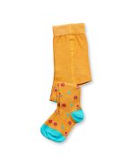 Mädchen Strumpfhose / Modell FINN / Goldgleb mit Blumen / Komplett