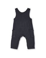 Baby Strampler / Modell RAFA / Schwarz / Vorderansicht