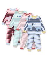 Kinder Frottee Pyjama / Modell LONG JOHN RETRO / Alle