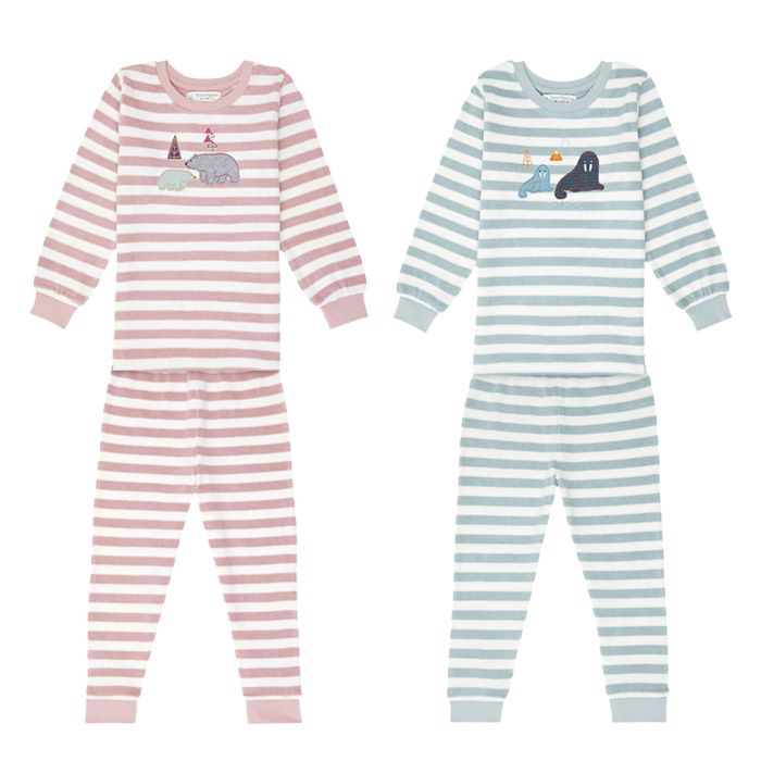 Children's Terrycloth Pajamas Long John for girls and boys