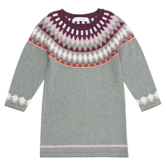 Warm Knitted Dress for Girls MARVA SENSE ORGANICS