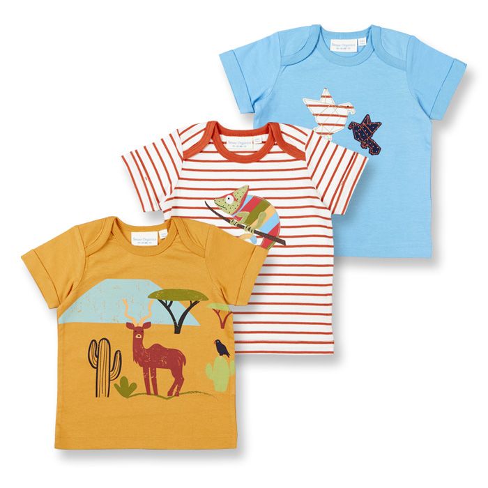 Sag Mål Picket Organic cotton baby T-shirt TOBI | SENSE ORGANICS