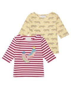 LOUISE Baby T-Shirt Stripes ¾ Sleeves Both