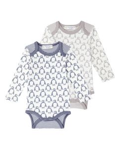 Yvon  Baby Body, Colours: Front: with penguin print, Back: striped