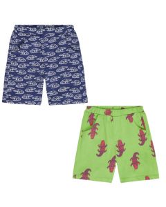 Khan Children’s Jersey Shorts with Print both