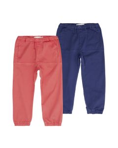 Bimisi Comfy Twill Kids Pant Red Blue both