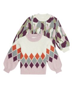 Girls Organic Knit Sweater / DELIA / all