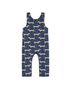 Baby Jumpsuit / SIMBA / aop sausage dogs / front part