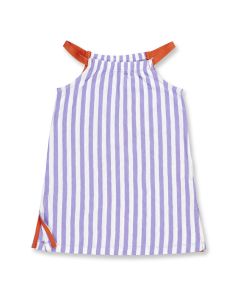 Mädchen Kleid / LOLO / lila geringelt / Vorderteil