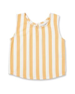 Mädchen Top / FARI / apricot gestreift / Vorderteil