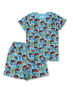 Kinder Kurzer Pyjama / KAFKA RETRO / Chamäleon Druck / komplett