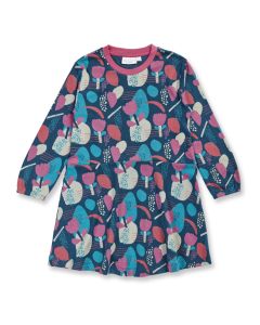 Girls dress / Model NONI / Abstract flower print / Front part