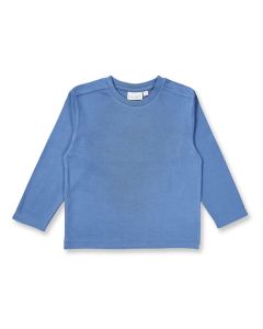 Children´s shirt L/S / Model LUKE / Steel blue / Front part