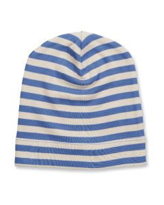Children´s hat / Model KAI / Sand-steel blue stripes / Complete