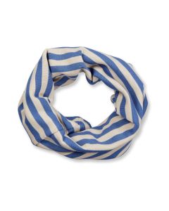Children´s scarf / Model SUSU / Sand-steel blue stripes / Complete