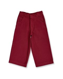Mädchen Twillhose / Modell SANA / Tibetrot / Vorderansicht