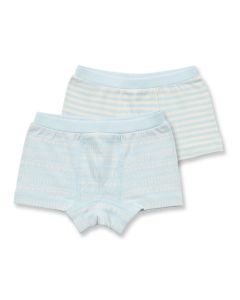 Boy´s Boxershorts, Model PRINCE RETRO, Abstract stripes / Ice blue stripes, All