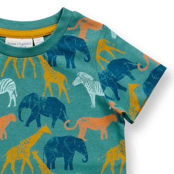Kinder Pyjama, Modell KAFKA, Safari-Druck, Komplett 