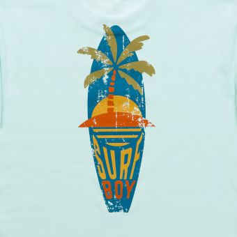 Children pajama, Surfboard print / dark blue, Complete 