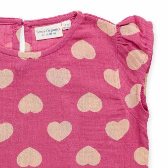 Mädchen Pyjama, Herz-Druck, Komplett