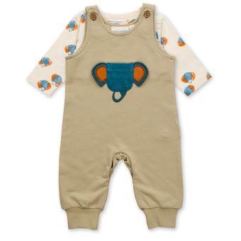 Baby set, Elephant print / Elephant appliqué, Complete 