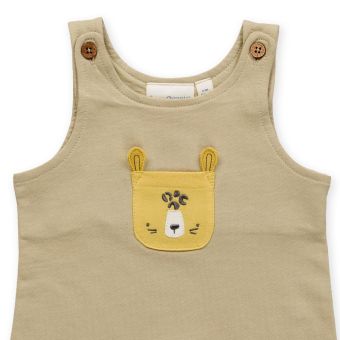 Baby Set, Tiger-Druck / Tiger-Applikation, Komplett 