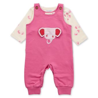 Baby set, Elephant print / Elephant appliqué, Complete 