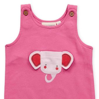 Baby Set, Elefant-Druck / Elefant-Applikation, Komplett 