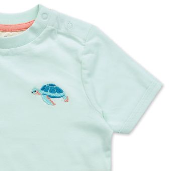 Baby Set, Eisgrün / Schildkrötendruck, Komplett 