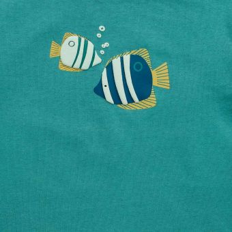 Baby Set, Meeresgrün / Fisch-Druck, Komplett 