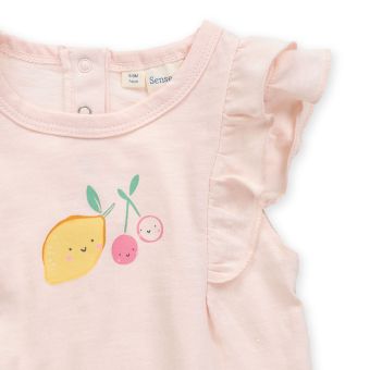 Baby body, Fruit print / Lemon print, Complete 