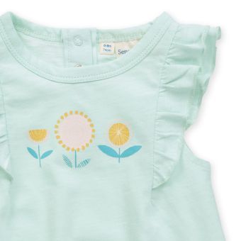 Baby body, Floral print, Complete 