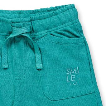 Kinder Shorts, Modell MAKU, Meeresgrün, Vorderansicht