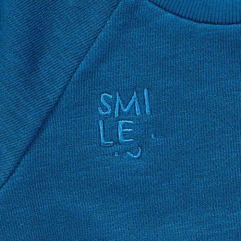 Baby Sweatshirt, Modell BERIN, Ozeanblau, Vorderansicht