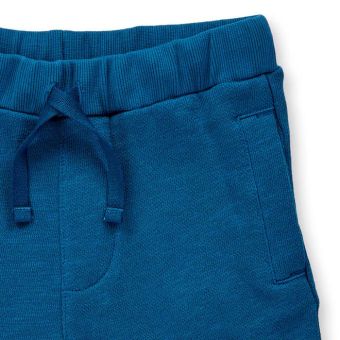 Kinder Shorts, Modell JAKUB, Ozeanblau, Vorderansicht