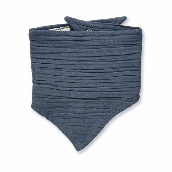 Baby Lätzchen, Modell BIB, Blaugrau, Vorderansicht