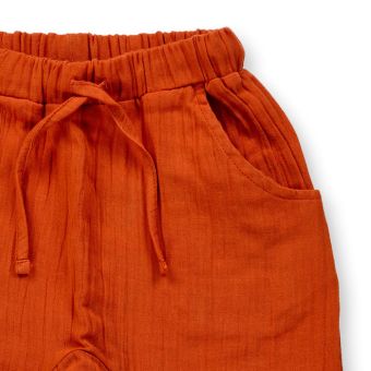 Kinder Hose, Modell LOKI, Rostorange, Vorderansicht