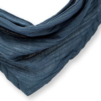 Children’s scarf, Model ELIM, Blue-grey, Front part