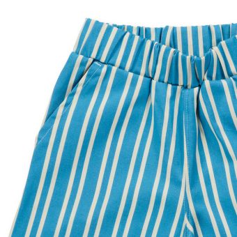 Mädchen Hose, Modell WALA, Blauweiß gestreift, Vorderansicht