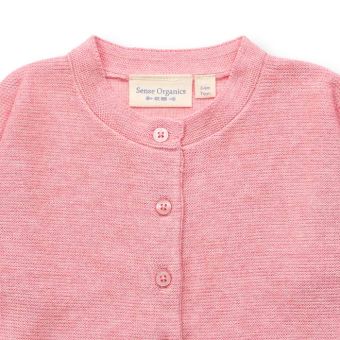 Baby Cardigan, Modell MAKO, Hellrosa, Vorderansicht